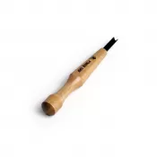 Japonské řezbářské mini-dláto MIKISYO Power Grip s V čepelí - 4,5 mm