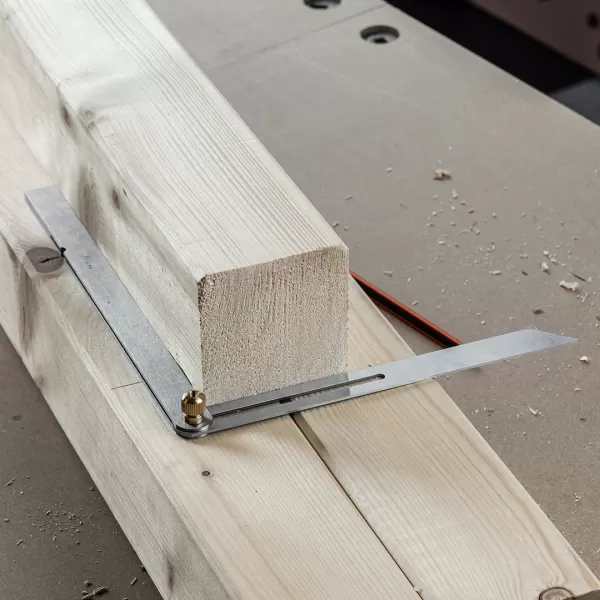 Nastavitelný nerezový pokosník SHINWA s výklopným ramenem - 250 mm