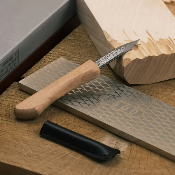 Japonský řezbářský dvoustranný nůž SENKICHI Kogatana