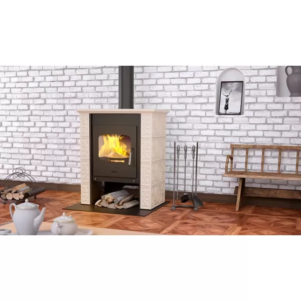 Kachlová kamna FLAMINGO ® BALI, kachle hnědá