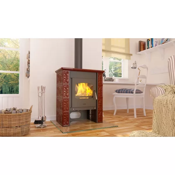 Kachlová kamna FLAMINGO ® BALI, kachle hnědá