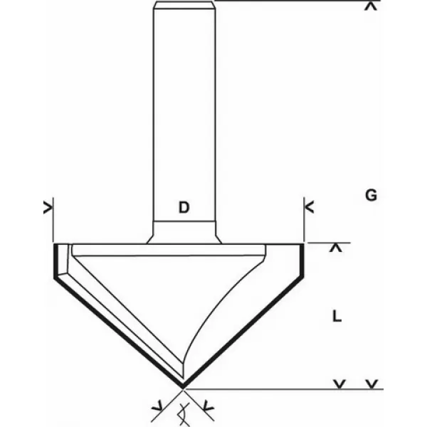 Fréza drážkovací dvoubřitá, HM, Bosch, Expert for Wood