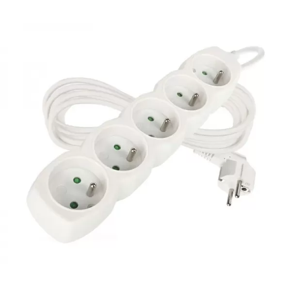 Kabel prodlužovací 5 zásuvky 3m EMOS P0513, PVC, 230V 1 mm2