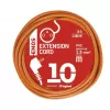 Kabel prodlužovací 10m EMOS P01110 PVC 230V, oranžový 1,5mm2