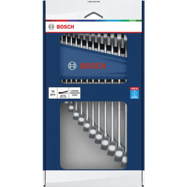 Sada očkoplochých klíčů 6–21 mm, 15 ks Bosch Line