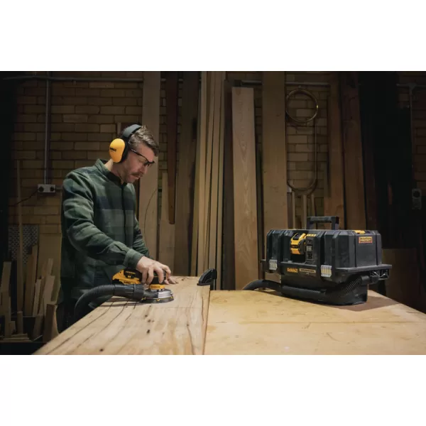 Aku excentrická bruska DeWALT DCW230NT, 150 mm, bez akumulátorů, TSTAK