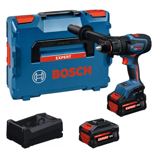 Aku vrtačka s příklepem Bosch EXSB18V-150 EXPERT, 2 x aku 8,0Ah, L-Boxx