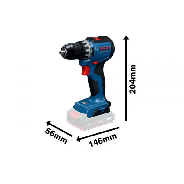 Aku vrtačka Bosch GSR 18V-52 Professional, solo, L-Boxx