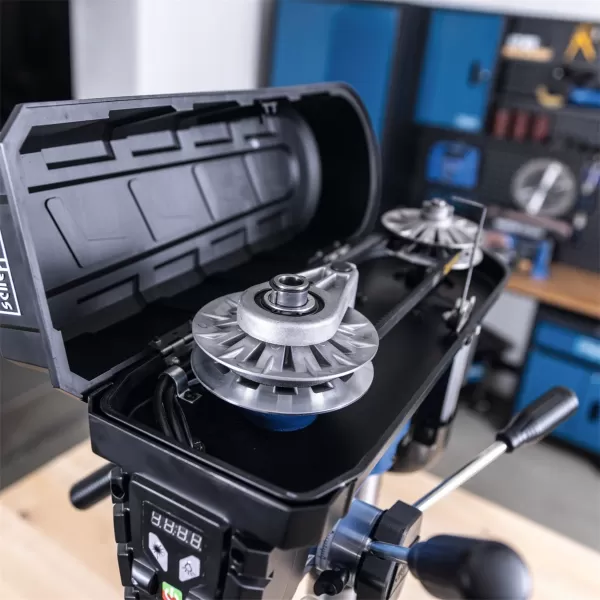 Vrtačka stojanová Scheppach TBM 300 Vario křížovým laserem a LED osvětlením 5906835901