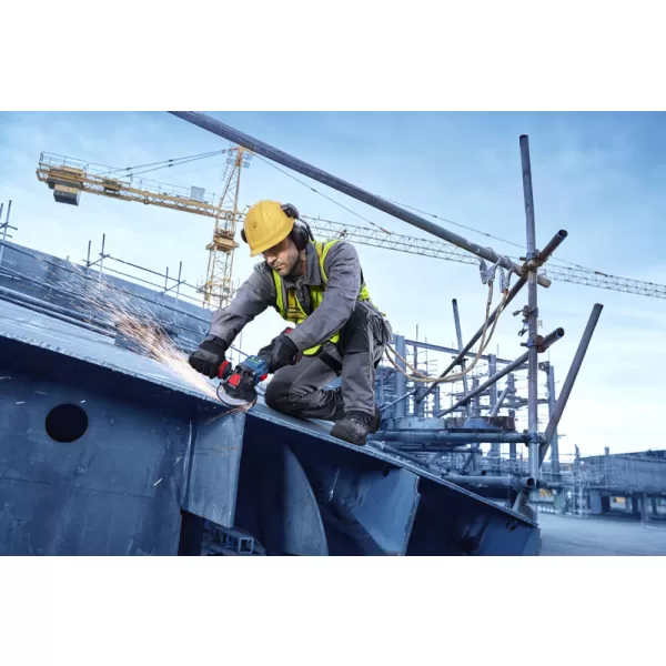 Aku úhlová bruska Bosch EXWX18V-15S EXPERT, 2 x aku 8,0Ah, L-Boxx