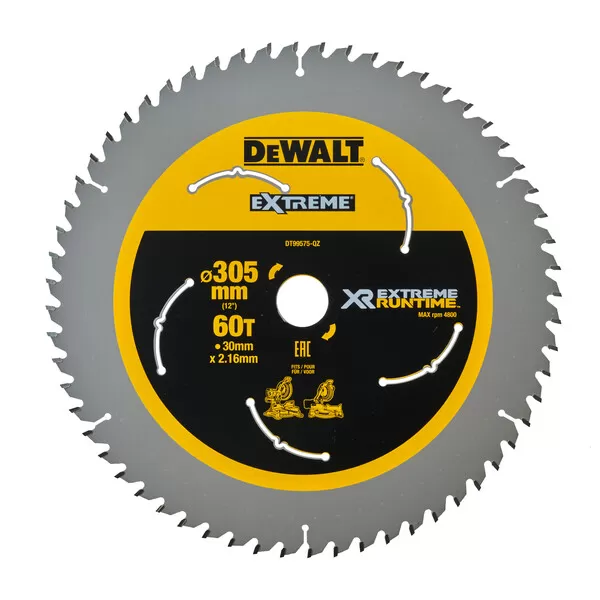 Kotouč pilový na dřevo 305x30 DeWalt DT99575, RXTREME RUNTIME, 60Z