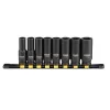 Sada prodloužených rázových hlavic 1/2" DeWalt DWMT86090-0 8ks