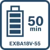 Startovací set 4ks akumulátorů 2x EXBA 18V-80, 2x EXBA 18V-55, EXAL 18V2-320 Bosch EXPERT