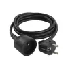Prodlužovací kabel 3,0 m EMOS PC0113R černý / 1 zásuvka / PVC / 1,5 mm2