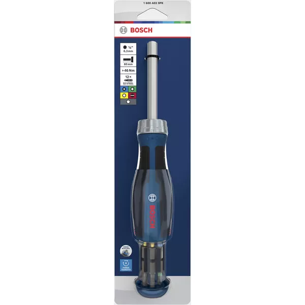 Ráčnový šroubovák na bity se zásobníkem, 12 bitů Bosch Line