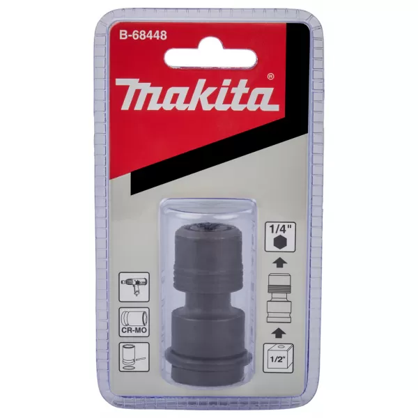 Adaptér z čtyřhranu 1/2" na šestihran 1/4" Makita