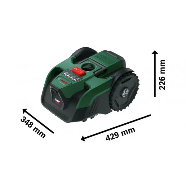 Robotická sekačka na trávu Bosch VISIMOW 18V-200, 06018E1100, 1x5,0Ah
