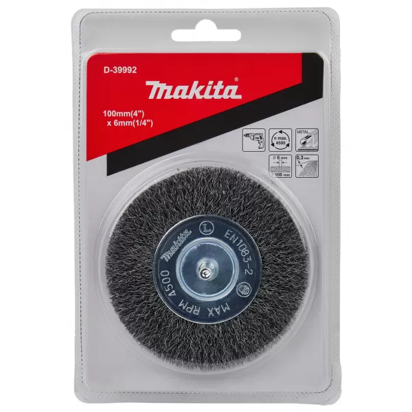 Kartáč stopkový 100x6mm Makita