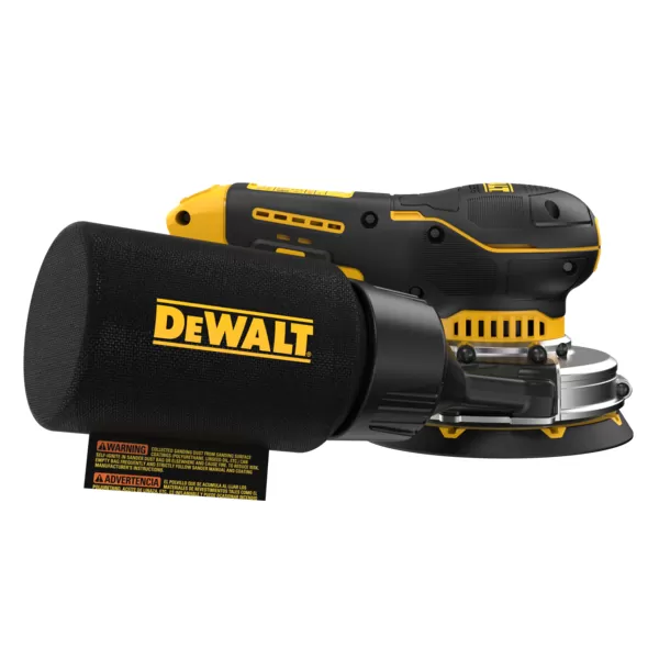 Aku excentrická bruska DeWALT DCW211NT, 125 mm, bez akumulátorů, v kufru