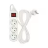 Kabel prodlužovací 3 zásuvky 2m EMOS P1312 s vypánačem PVC, 230V 1 mm2