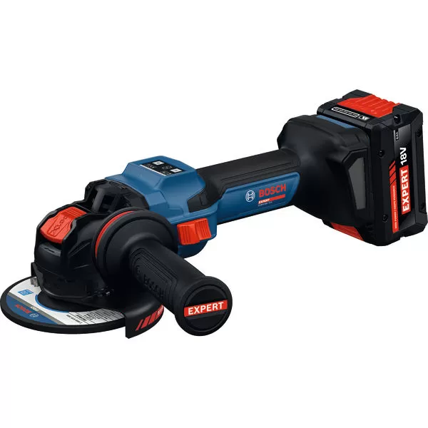 Aku úhlová bruska Bosch EXWX18V-15S EXPERT, 2 x aku 8,0Ah, L-Boxx