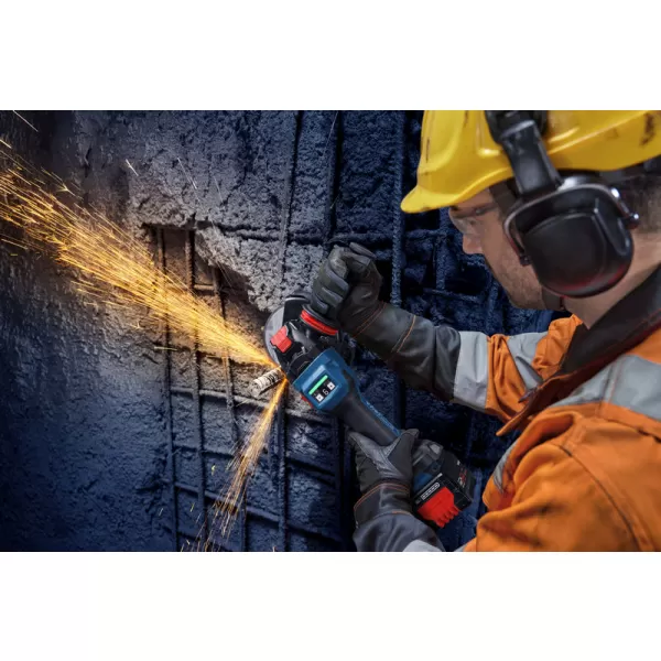 Aku úhlová bruska Bosch EXWX18V-15S EXPERT, 2 x aku 8,0Ah, L-Boxx