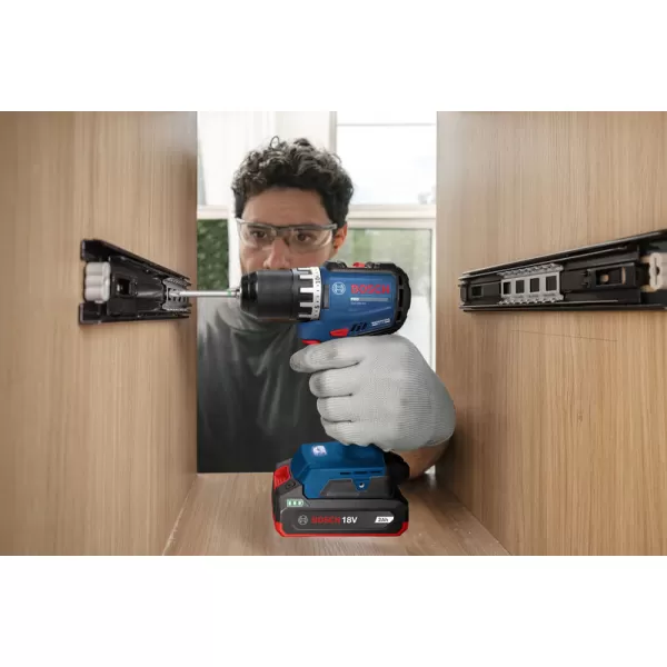 Aku vrtačka Bosch GSR 18V-52 Professional, 2x2,0Ah, L-Case 06019S0025