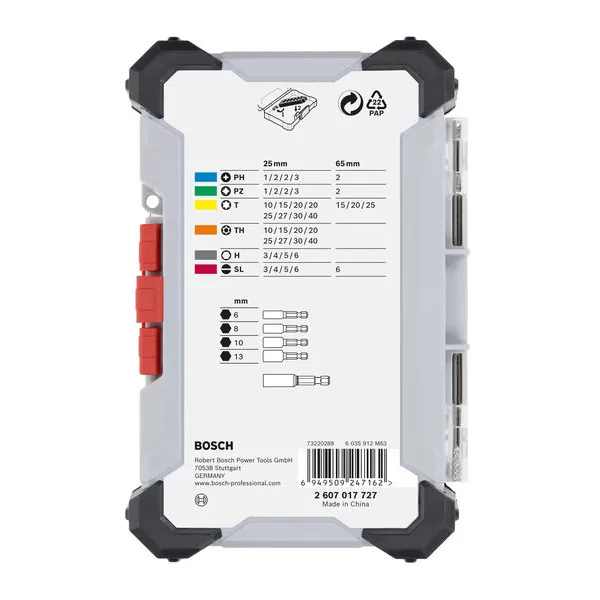 Sada bitů Bosch Extra Hard, 43 ks