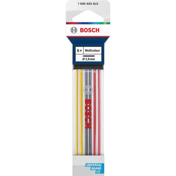 Náhradní vícebarevné tuhy 2,8 mm, 6 ks Bosch Line