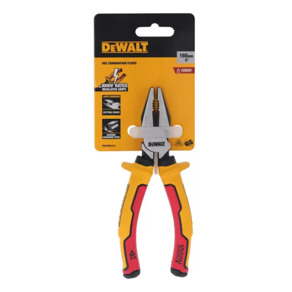 Kleště kombinované DeWalt DWHT82810-0 1000V, lasrem kalené, 160 mm