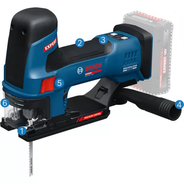 Aku kmitací pila Bosch EXST18V-155S EXPERT + L-Boxx