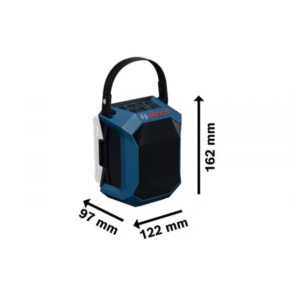 Rádio Bosch GPB 18V-1C (solo) Professional, USB-C®, Bluetooth