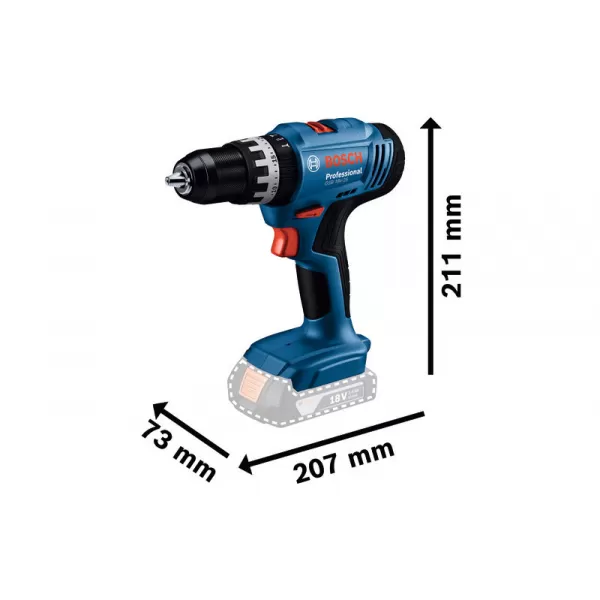 Aku vrtačka s příklepem Bosch GSB 18V-25 Professional, 1 x aku 2,0Ah
