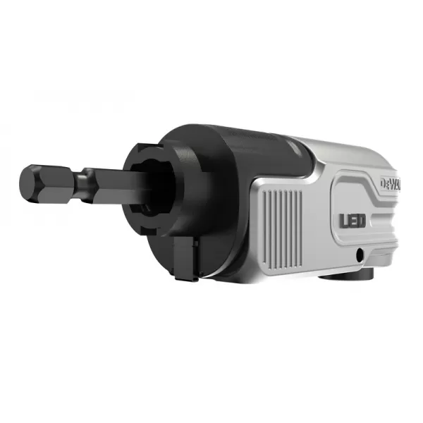 Pravouhlý nástavec DeWalt DTLRA s LED a HEX uchycen 1,4"