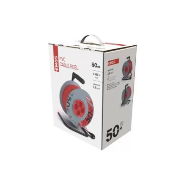 Prodlužovák bubnový 50m 230V, 1,5mm EMOS P19450