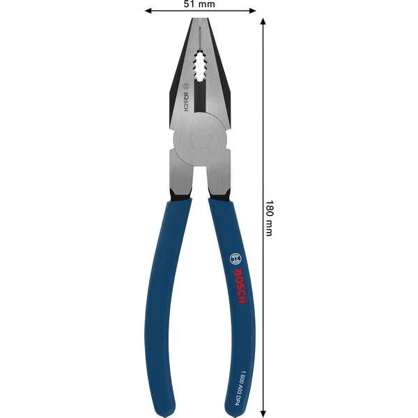 Kleště kombi 180 mm, protiskluzové rukojeti Bosch Line