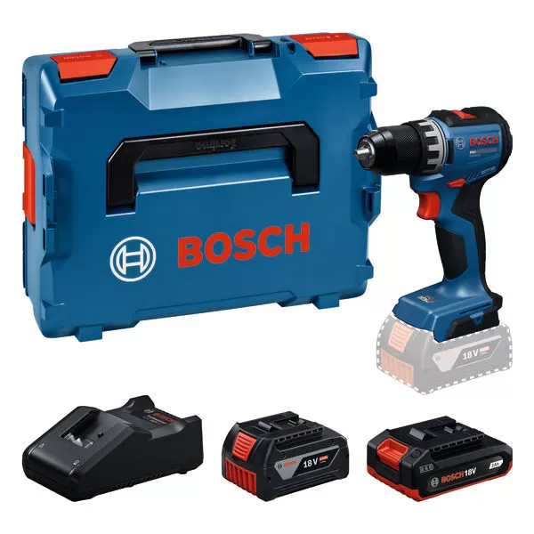 Aku vrtačka s příklepem Bosch GSB 18V-52 Professional, 1x2,0Ah,1x4,0Ah, L-Booxx 136 06019S0122