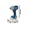 Aku rázový utahovák Bosch GDS 18V-450 HC Professional (solo)