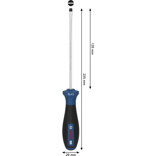 Šroubovák plochý SL 1,0 × 4,5 × 125 mm Bosch PRO