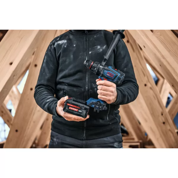 Aku vrtačka s příklepem Bosch EXSB18V-150 EXPERT, 2 x aku 8,0Ah, L-Boxx