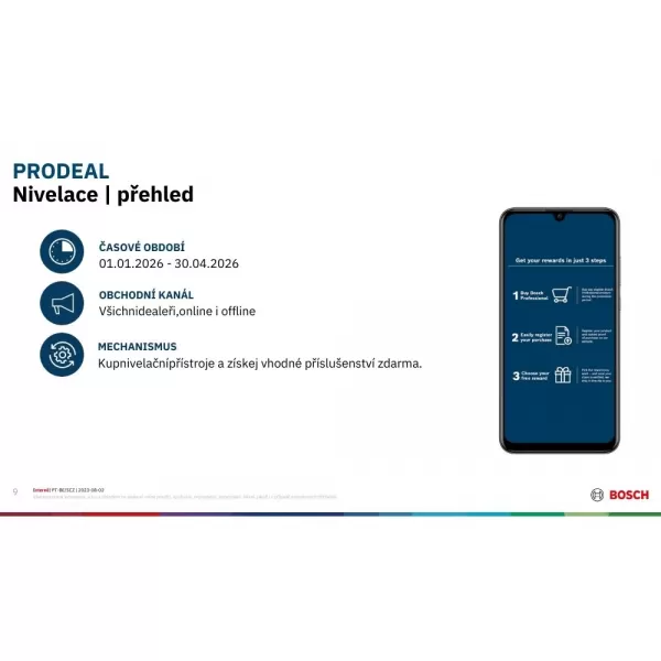 Akce Bosch MT - Po splnění podmínek a registraci obdržíte akumulátor zdarma, více o akci na: https://www.bosch-professional.com/