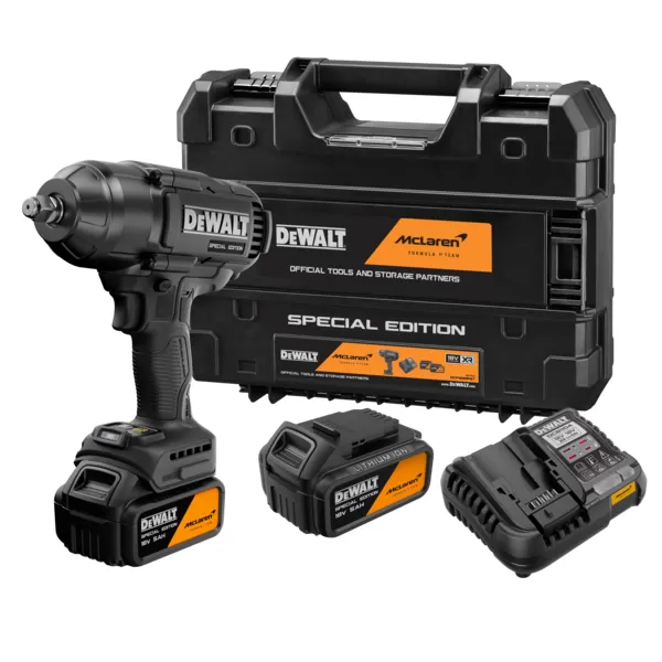 Aku rázový utahovák s vysokým momentem DeWALT DCF99MP2T McLaren - 2 x 5 ah