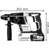Sada aku nářadí Bosch GBH 18V-26 F + GDE 18V-16, 2 x ProCORE18V 5.5Ah, GAL 1880, L-BOXX)