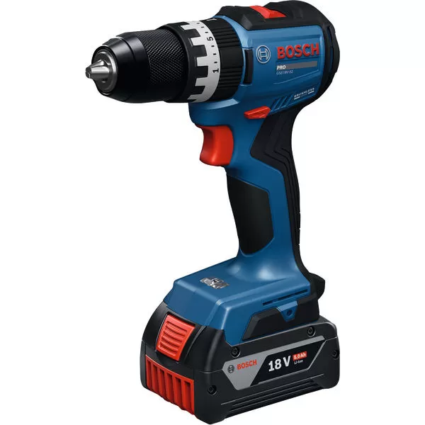 Aku vrtačka s příklepem Bosch GSB 18V-52 Professional, 2x2,0Ah, L-Case 136 06019S0123