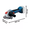 Aku úhlová bruska Bosch GWX 18V-8 (X-LOCK) (Solo) Professional 06019N9100