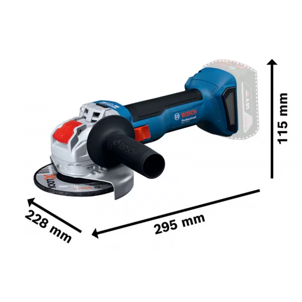 Aku úhlová bruska Bosch GWX 18V-8 (X-LOCK) (Solo) Professional 06019N9100