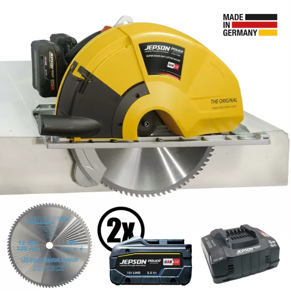 Aku okružní pila na kov SUPER HAND DRY CUTTER JEPSON SHDC 8320E  | 2× 18V LiHD 5,5A akumulátor | nab