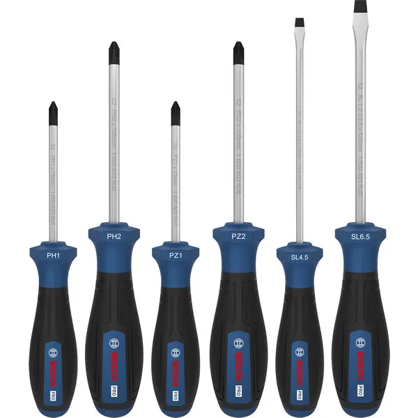 Sada šroubováků PH/PZ/SL, 6 ks Bosch PRO