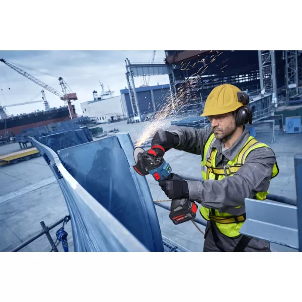 Aku úhlová bruska Bosch EXWX18V-15S EXPERT, 2 x aku 8,0Ah, L-Boxx