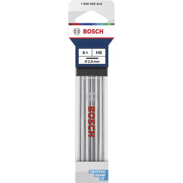 Náhradní tuhy HB 2,8 mm, 6 ks Bosch Line